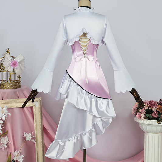 【Nekocos】Anime Shugo Chara! Cosplay Tsukiyomi Utau Pink Everyday  Cosplay Costume | In Stock