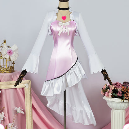 【Nekocos】Anime Shugo Chara! Cosplay Tsukiyomi Utau Pink Everyday  Cosplay Costume | In Stock