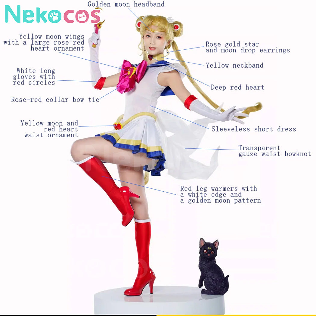 【Nekocos】Anime Cosplay Usagi Tsukino Battle Suit Cosplay Costume | In Stock