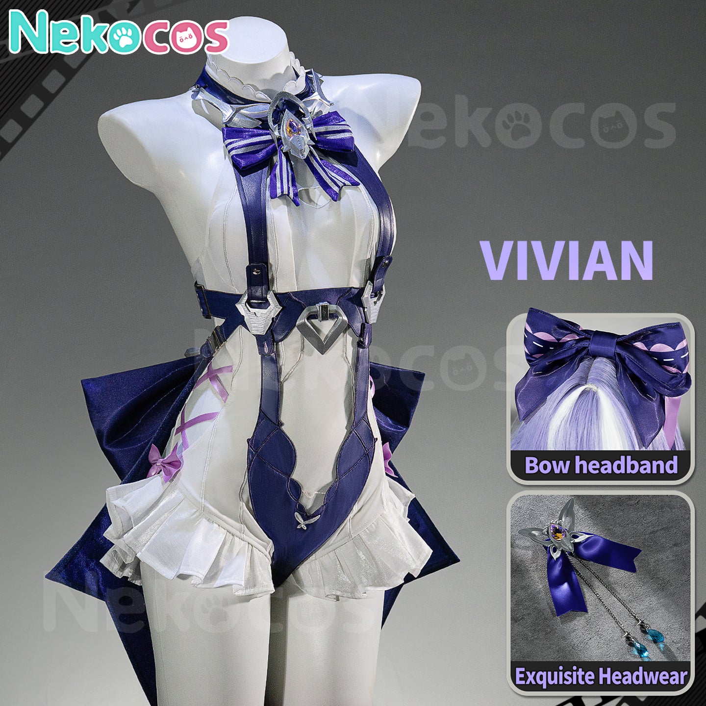【Nekocos】Game Zenless Zone Zero Cosplay Iris of the Shore Cosplay Costume Premium Edition | Custom-Tailor