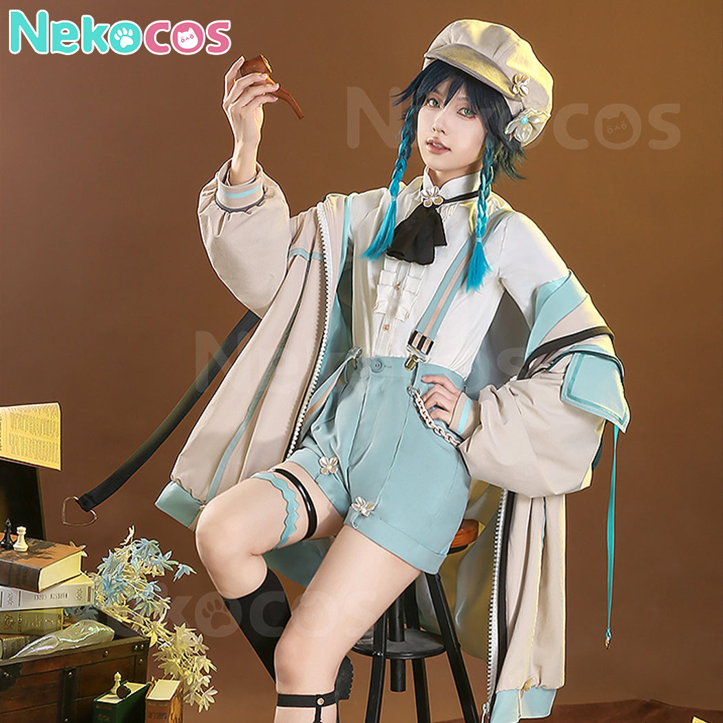 【Nekocos】Game Genshin Impact Cosplay Child Venti Cosplay Costume Premium Edition | In Stock
