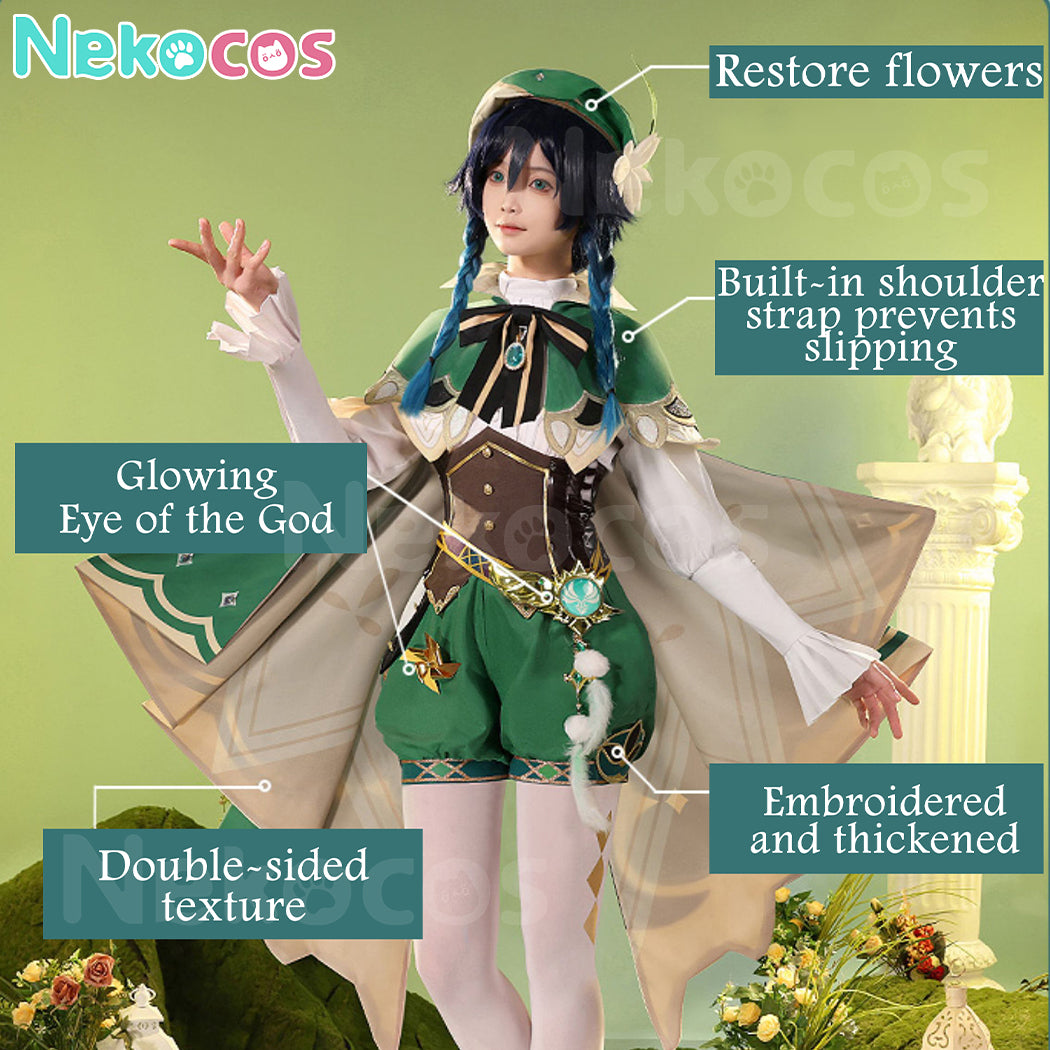 【Nekocos】Game Genshin Impact Cosplay Venti CosplayCostume Premium Edition | In Stock