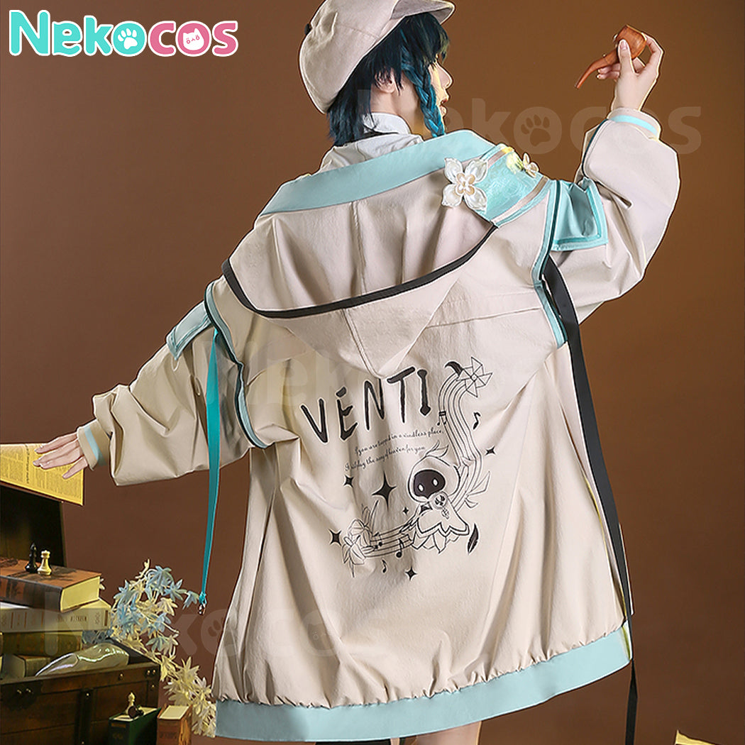 【Nekocos】Game Genshin Impact Cosplay Child Venti Cosplay Costume Premium Edition | In Stock