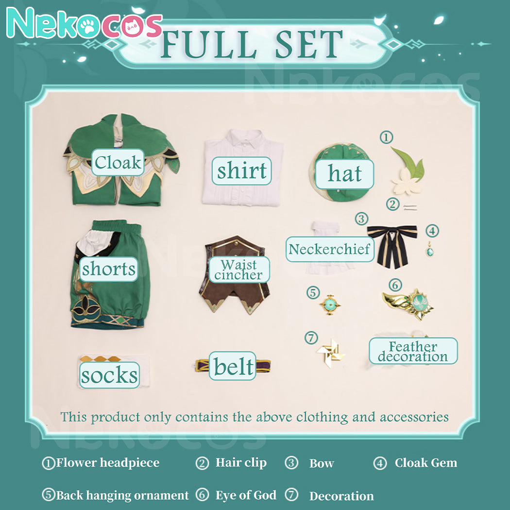 【Nekocos】Game Genshin Impact Cosplay Venti CosplayCostume Premium Edition | In Stock