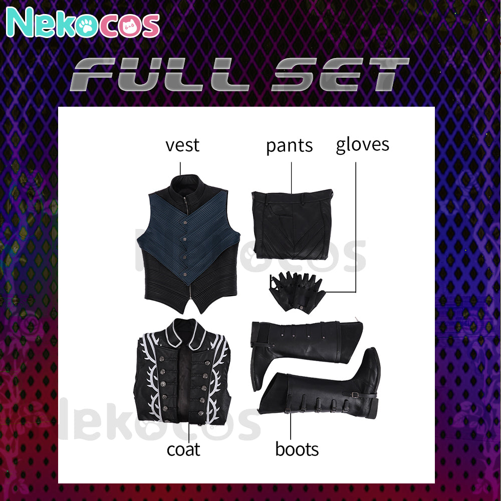 【Nekocos】Game Devil May Cry 5 Cosplay Vergil  Cosplay Costume | Custom-Tailor
