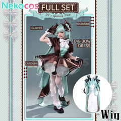 【Nekocos】Vocaloid Cosplay Hatsune Rabbit Dress Cosplay Costume | Custom-TailorCostume,Hatsune Miku