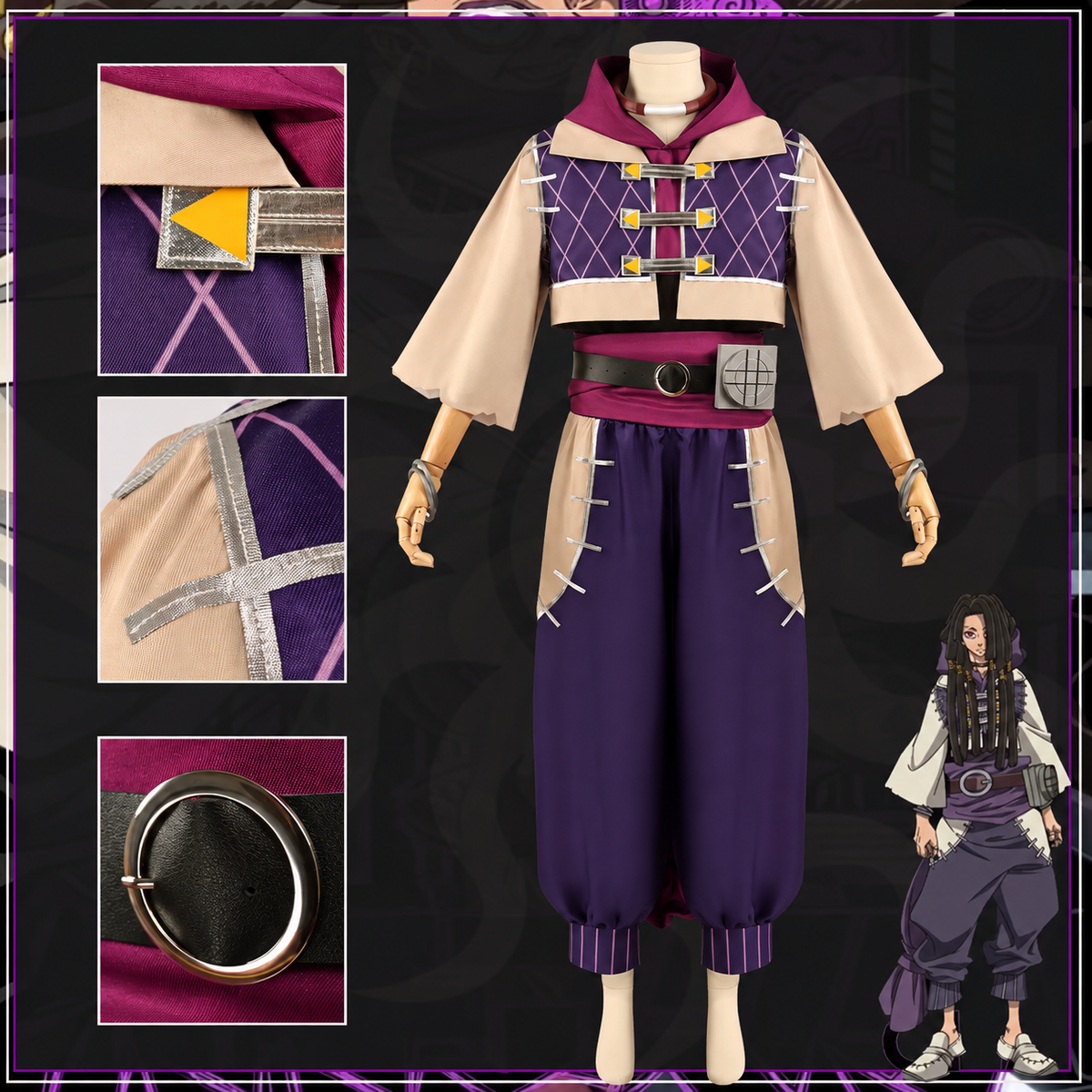 【Nekocos】Anime Gachiakuta Cosplay Jabber Wonge Cosplay Costume