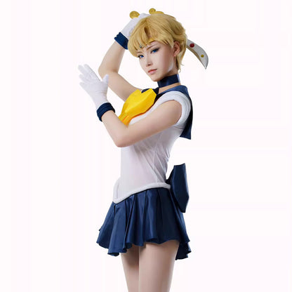 【Nekocos】Anime Sailor Moon Cosplay Sailor Uranus Haruka Tenou Battle Suit Cosplay Costume Premium Edition | In Stock