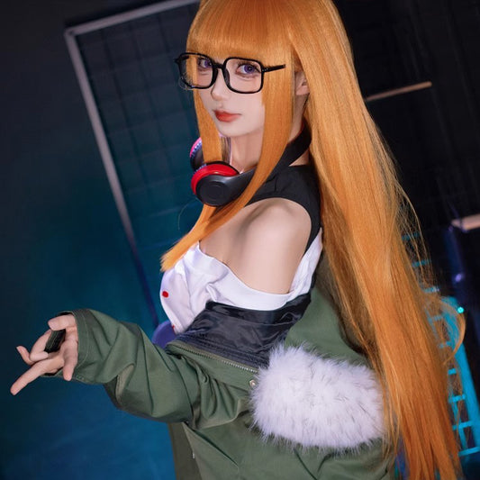 【Nekocos】Game Persona Cosplay Futaba Sakura Cosplay Costume | In Stock