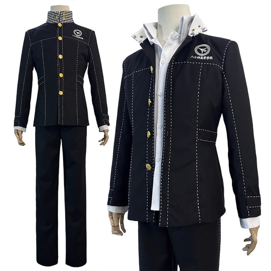 【Nekocos】Game Persona 4 Cosplay Yu Narukami Yasogami Campus Cosplay Costume | In Stock