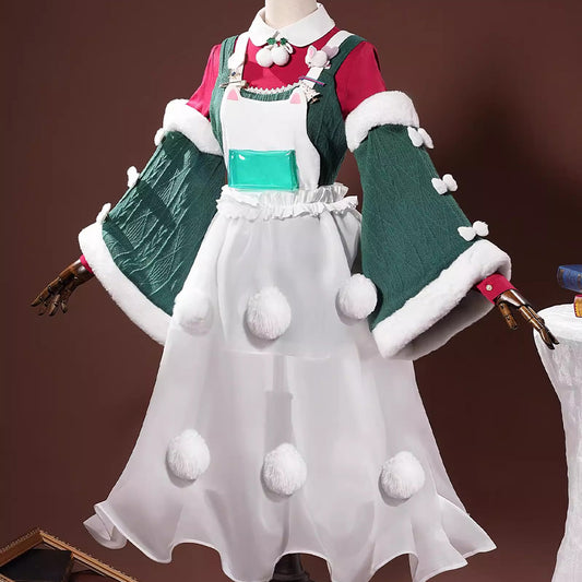 【Nekocos】Game Arknights Cosplay Goldenglow Joyful Night Attendant Cosplay Costume | In Stock