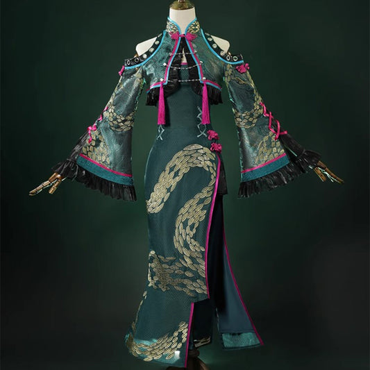 【Nekocos】Vocaloid Hatsune Miku Cosplay Chinese cheongsam Cosplay Costume Premium Edition | Pre-Sale