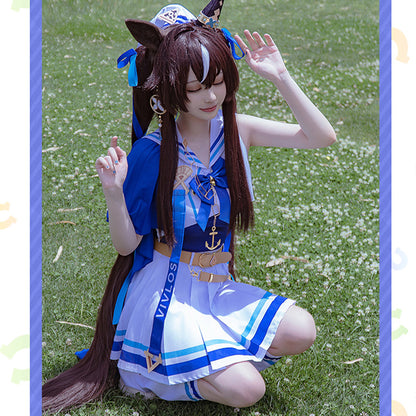 【Nekocos】Game Uma Musume Pretty Derby Cosplay Vivlos Cosplay Costume | Pre-Sale