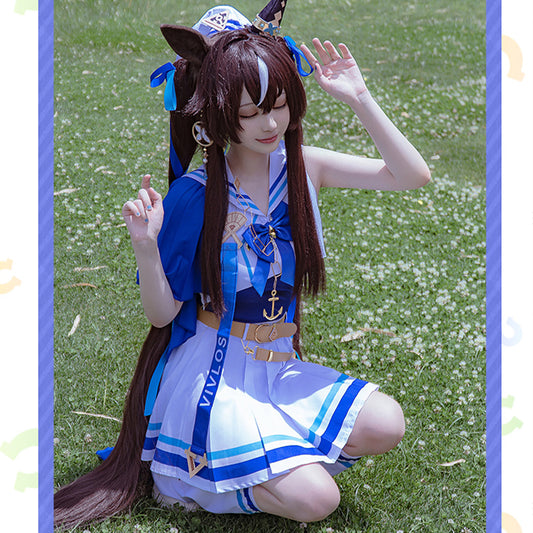 【Nekocos】Game Uma Musume Pretty Derby Cosplay Vivlos Cosplay Costume | Pre-Sale