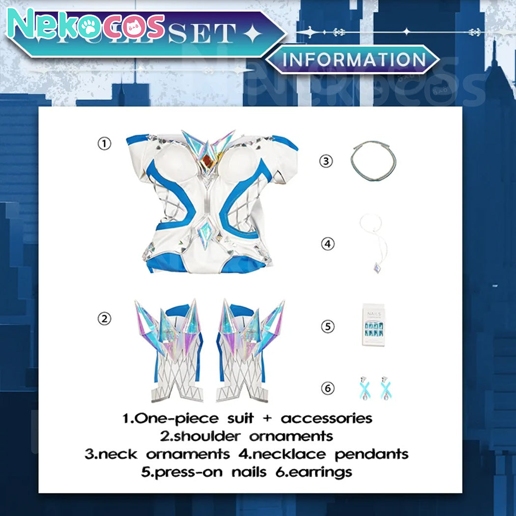 【Nekocos】Game Rivals White Queen Emma Grace Frost Cosplay Costume | Custom-Tailor