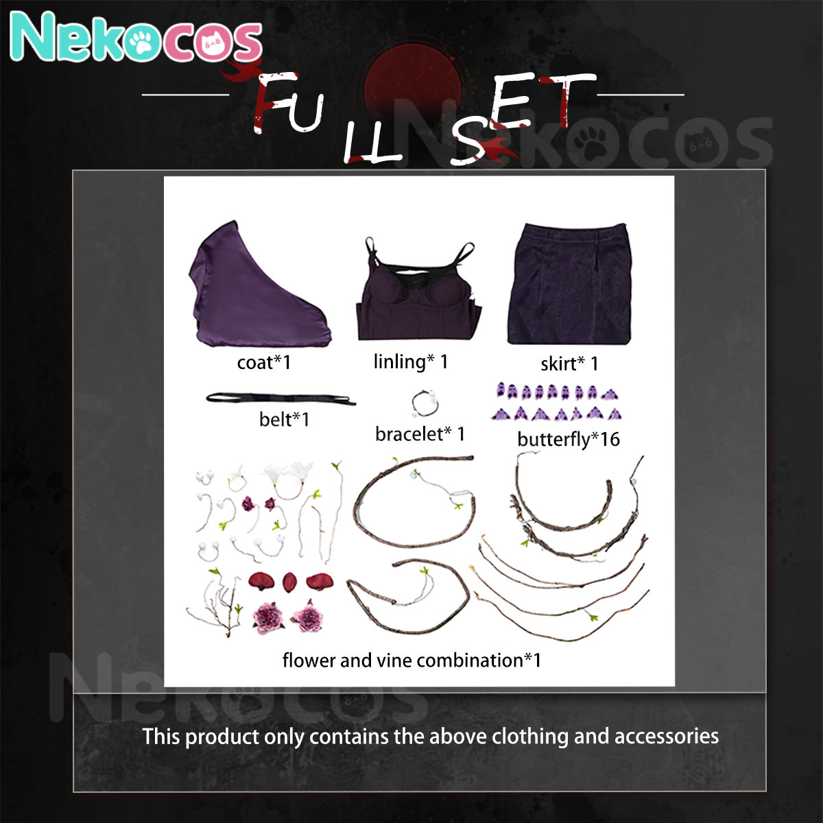 【Nekocos】Game Where Winds Meet Cosplay Wuxin Valley Cosplay Costume | Custom-Tailor