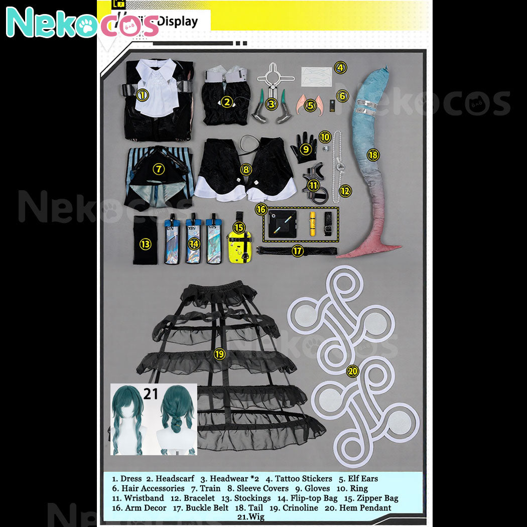 【Nekocos】Game Arknights: Endfield Cosplay Xaihi Cosplay Costume Premium Edition | Custom-Tailor