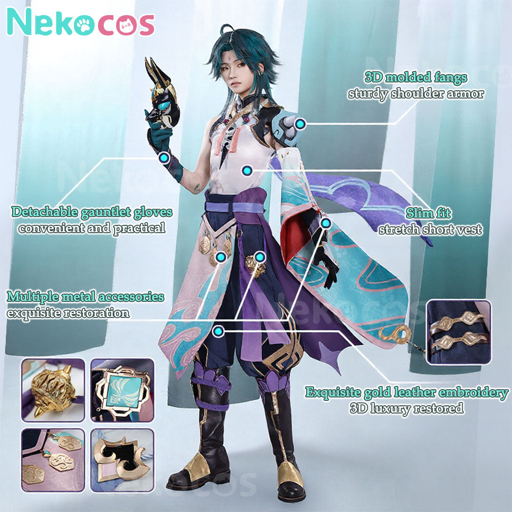 【Nekocos】Game Genshin Impact Cosplay Xiao Cosplay Costume Premium Edition | In Stock