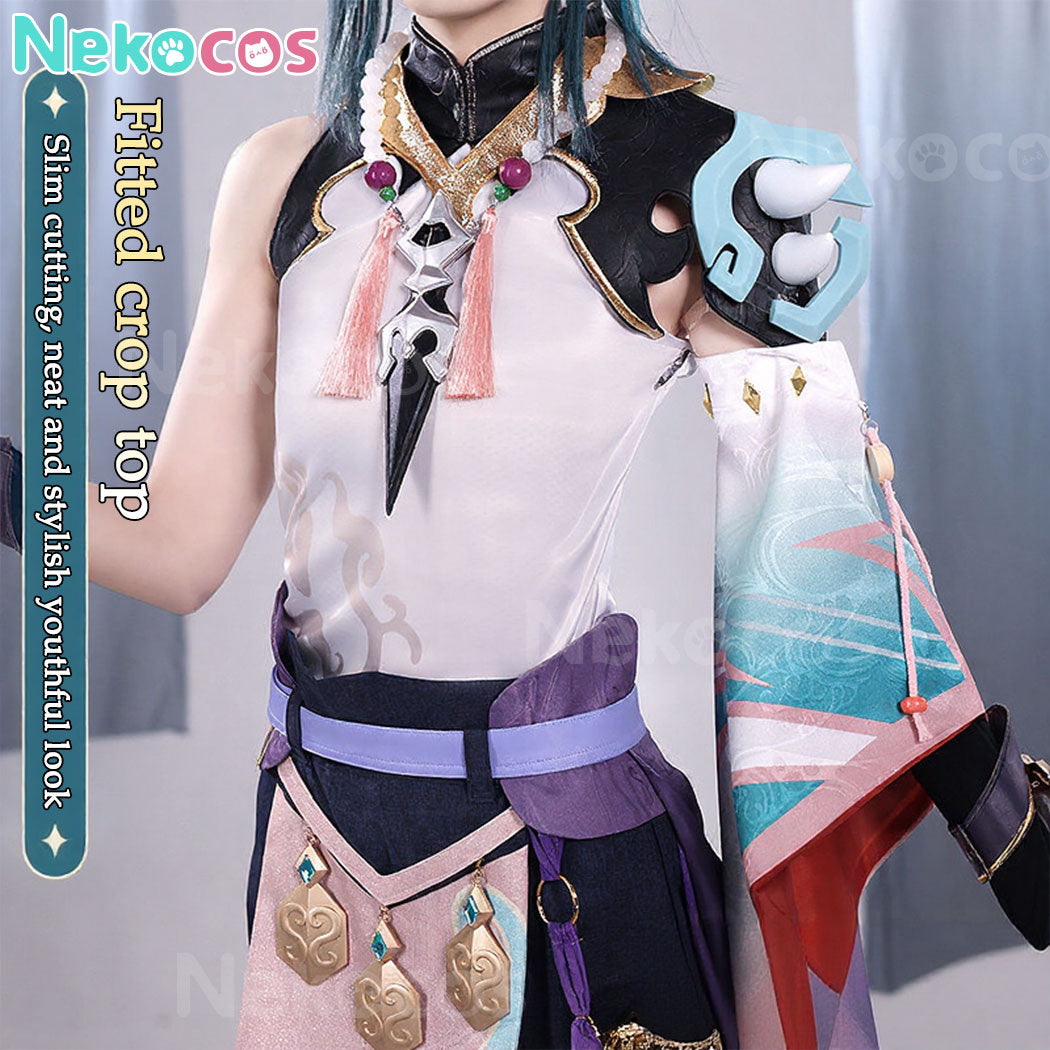 【Nekocos】Game Genshin Impact Cosplay Xiao Cosplay Costume Premium Edition | In Stock
