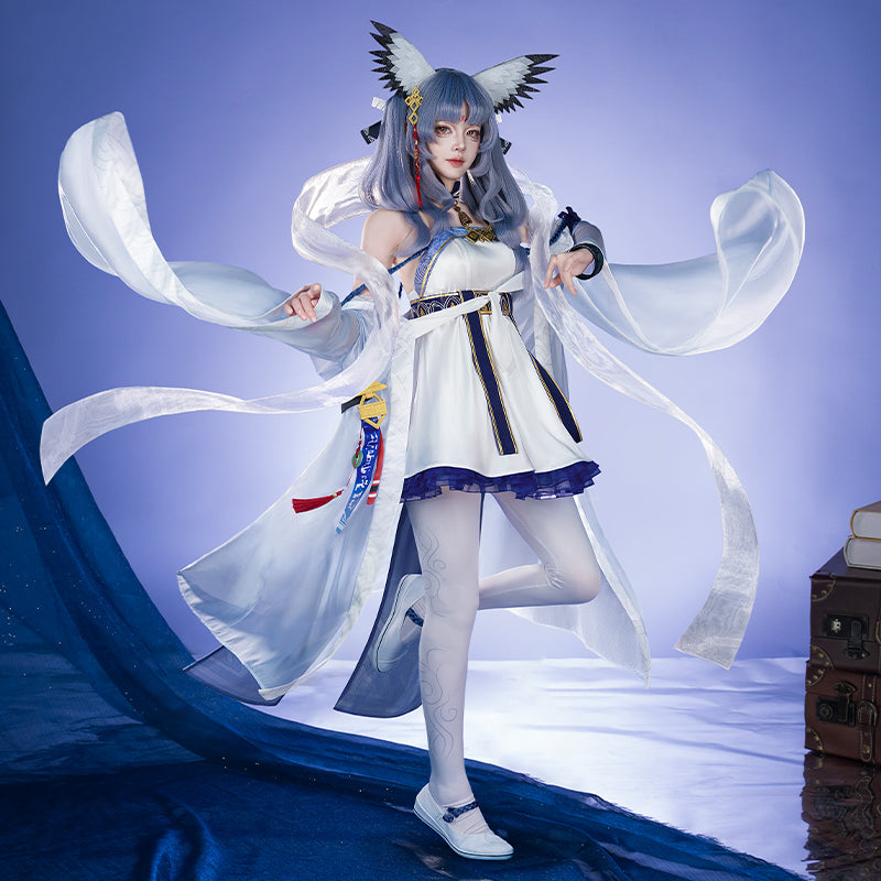 【Nekocos】Game Arknights Cosplay Ptilopsis Cosplay Costume Premium Edition