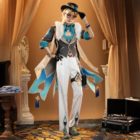 【Nekocos】Game Honkai: Star Rail Cosplay Aventurine Cosplay Costume Premium Edition | In Stock