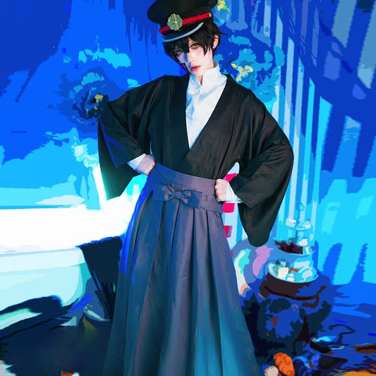 【Nekocos】Anime Toilet Bound Cosplay Hanako Kun Yugi Tsukasa Kimono Fullset Cosplay Costume | In Stock