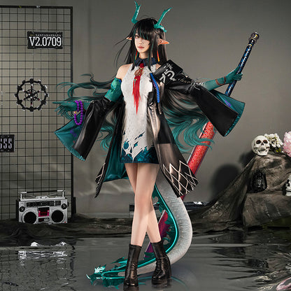 【Nekocos】Game Arknights Cosplay Dusk Cosplay Costume Premium Edition | In Stock