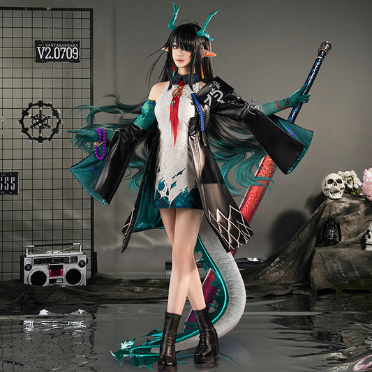 【Nekocos】Game Arknights Cosplay Dusk Cosplay Costume Premium Edition | In Stock