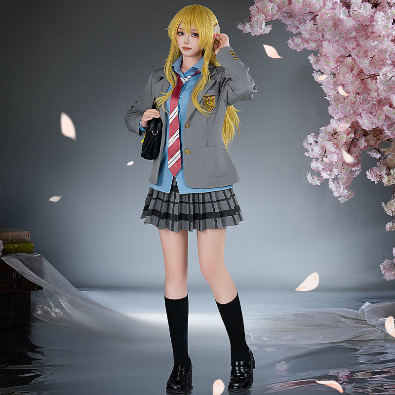 【Nekocos】Anime Your Lie in April Cosplay Kaori Miyazono Cosplay Costume | Pre-Sale