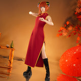 【Nekocos】Anime Gintama Cosplay Kagura Cheongsam Cosplay Costume | In Stock