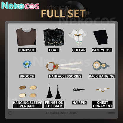 【Nekocos】Game Zenless Zone Zero Cosplay Yixuan Trails of Ink Cosplay Costume Premium Edition | Pre-Sale
