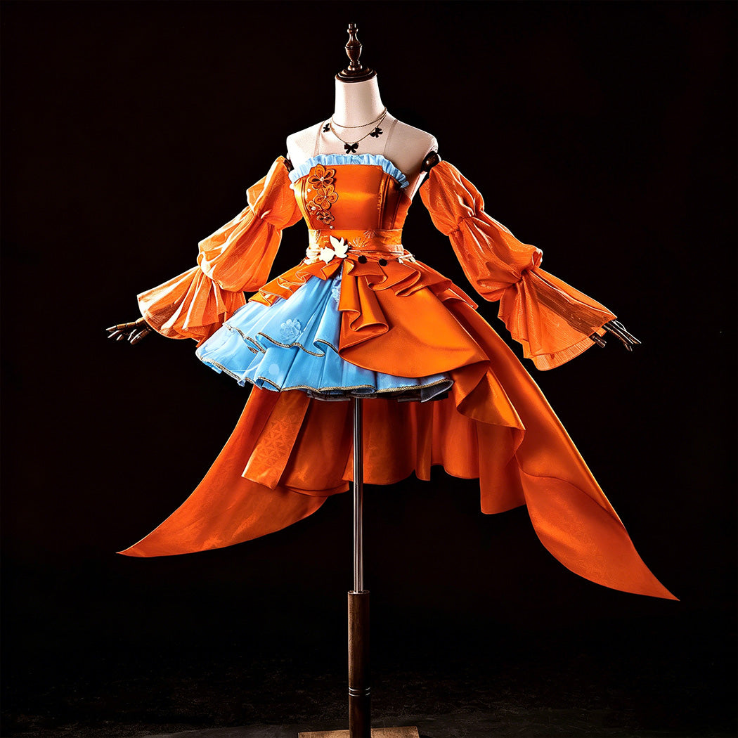 【Nekocos】Game Genshin Impact Cosplay Yoimiya Splendid Festivity Cosplay Costume | Custom-Tailor