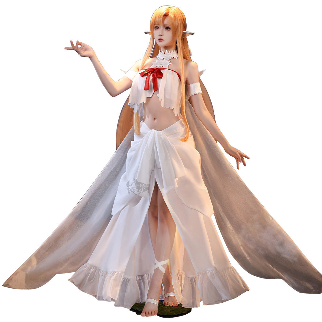 【Nekocos】Anime Cosplay Titania Asuna Captive Asuna Cosplay Costume Premium Edition | In Stock
