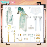 【Nekocos】Game Genshin Impact Cosplay Printed Version Zibai Cosplay Costume | Custom-Tailor