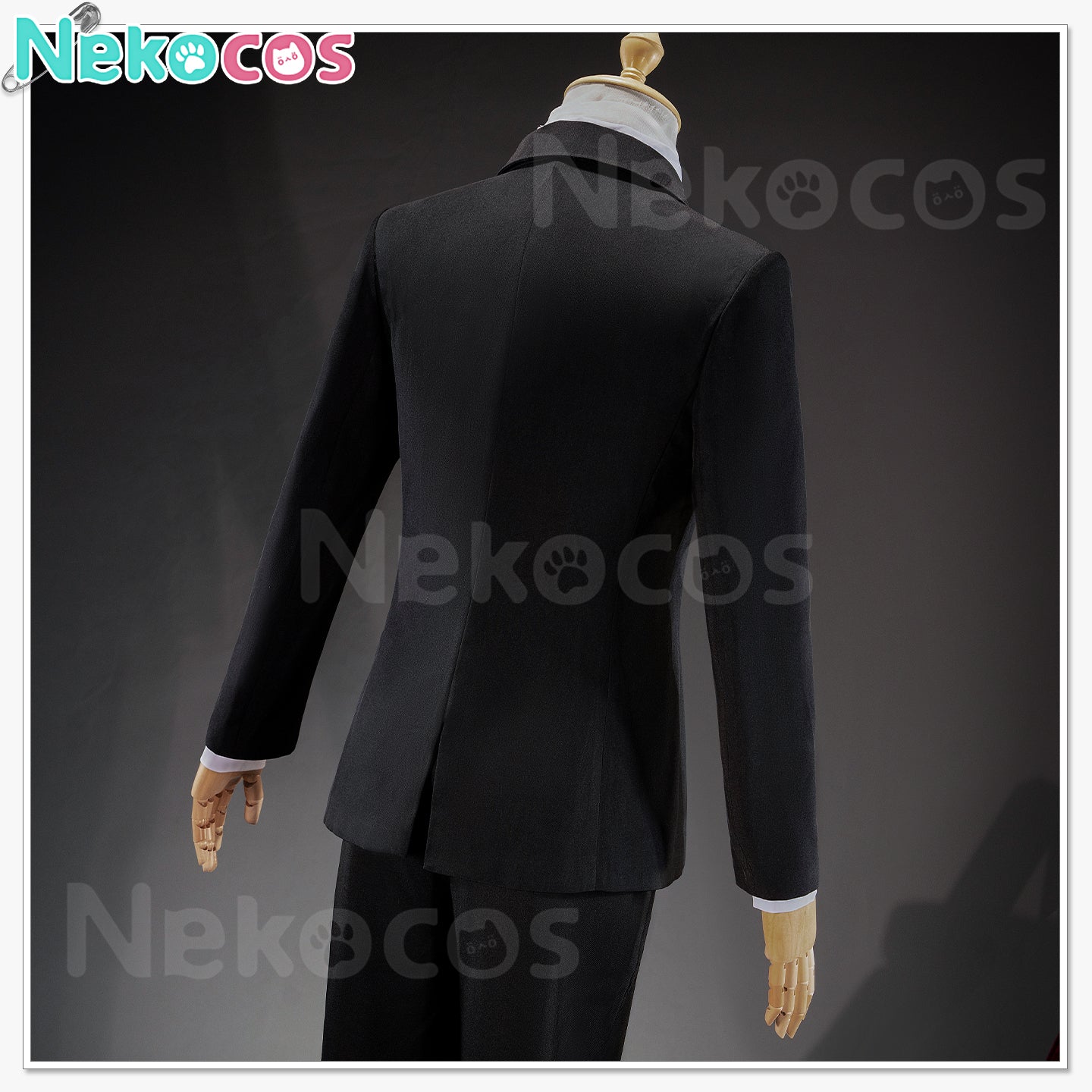 【Nekocos】Anime Bungo Stray Dogs Cosplay Dazai Osamu Cosplay Black Male Costume | Custom-Tailor