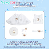 【Nekocos】Anime LoveLive! Aqours Choir Style Christmas Winter Furry Mid Length Dress Cosplay Costume | Custom-Tailor