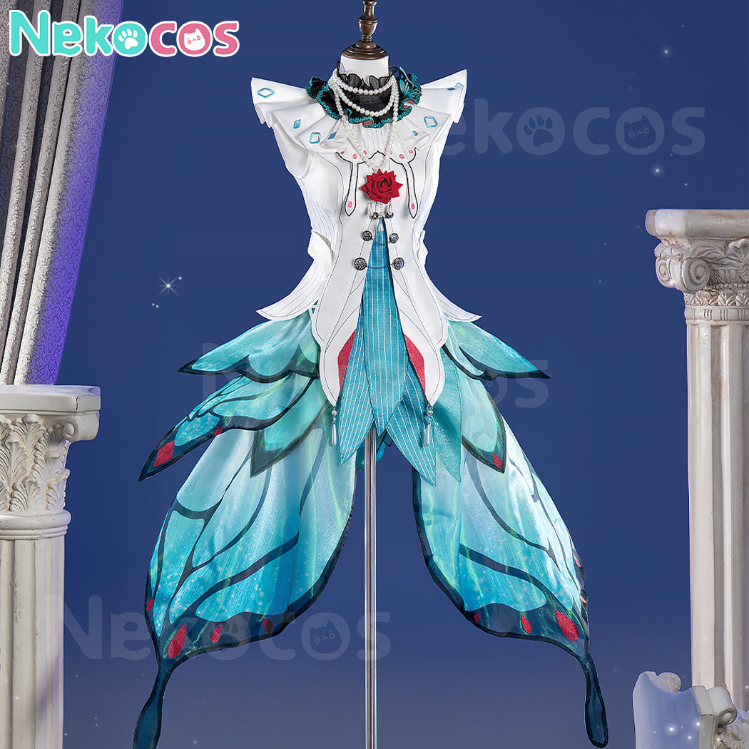 【Nekocos】Vocaloid Hatsune Miku Cosplay Phoenix Tail Butterfly Cosplay Costume Premium Edition | Custom-Tailor