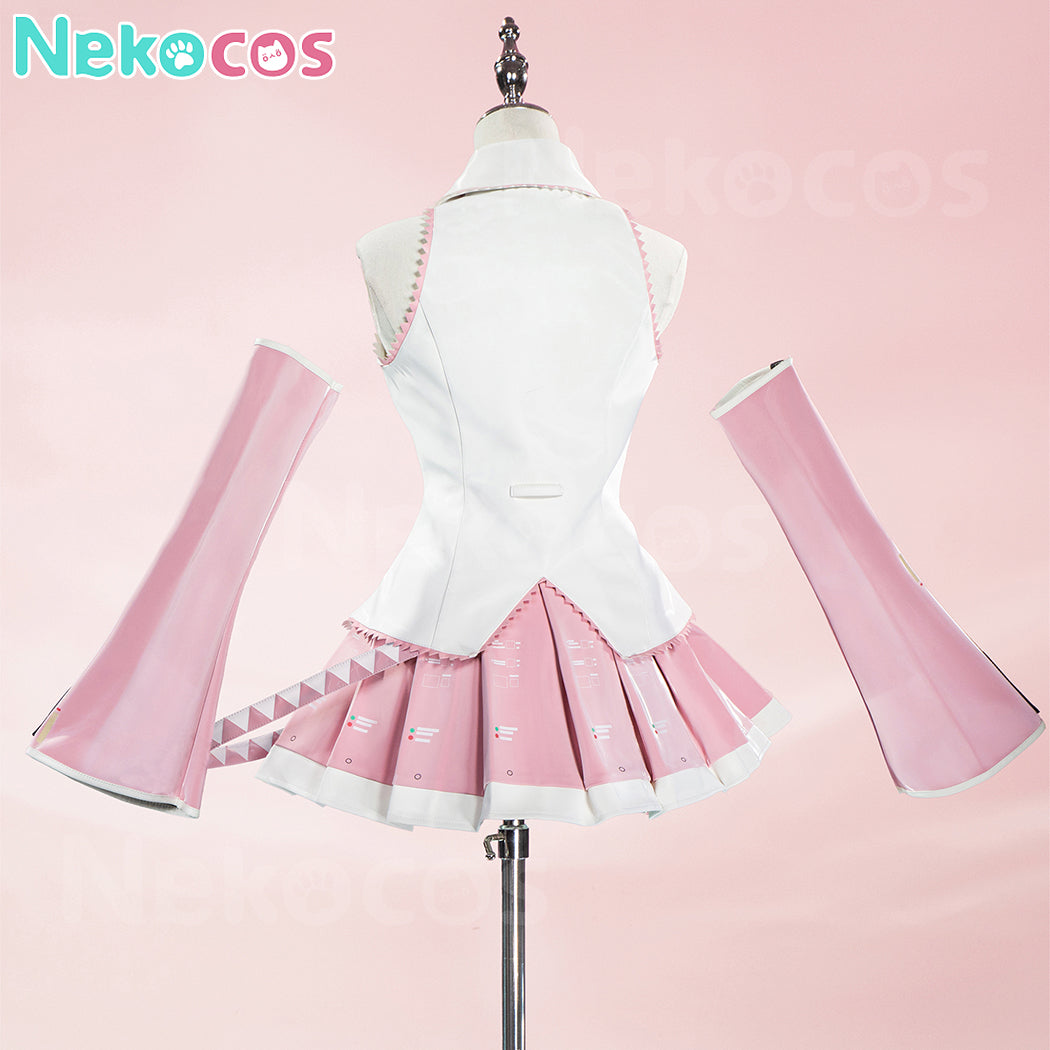 【Nekocos】Vocaloid Hatsune Miku Cosplay Hatsune Cherry Blossoms Cosplay Costume Premium Edition | In Stock