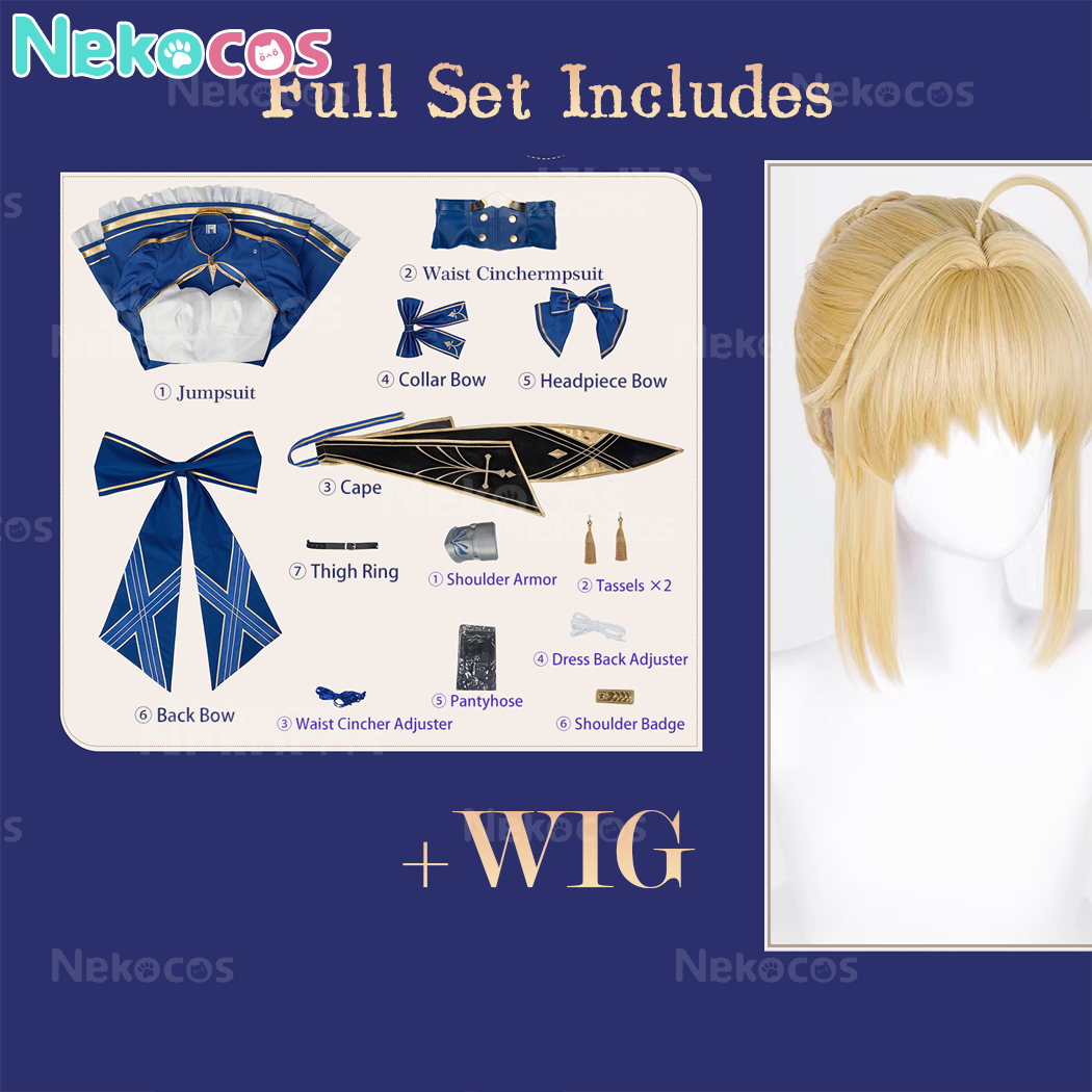 【Nekocos】Game Honkai:Star Rail Cosplay Saber Altria Pendr Cosplay Costume Premium Edition | In Stock