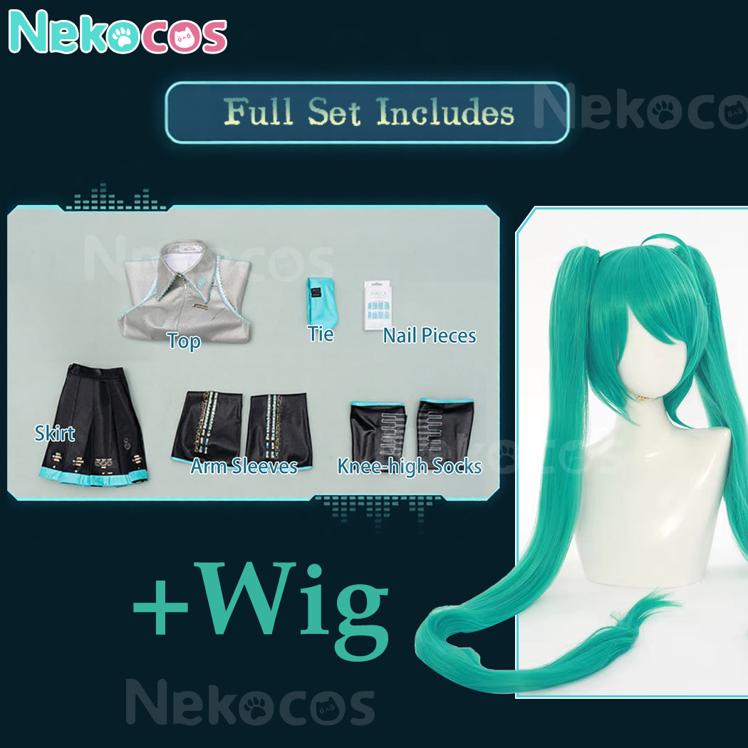 【Nekocos】Vocaloid Hatsune Miku Cosplay Snow Hatsune Cosplay Costume Premium Edition | In Stock