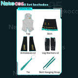【Nekocos】Vocaloid Hatsune Miku Cosplay Snow Hatsune Cosplay Costume | In Stock