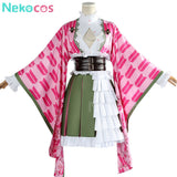 【Nekocos】Anime Cosplay Mitsuri Kanroji 5th Anniversary Cosplay Costume | In Stock