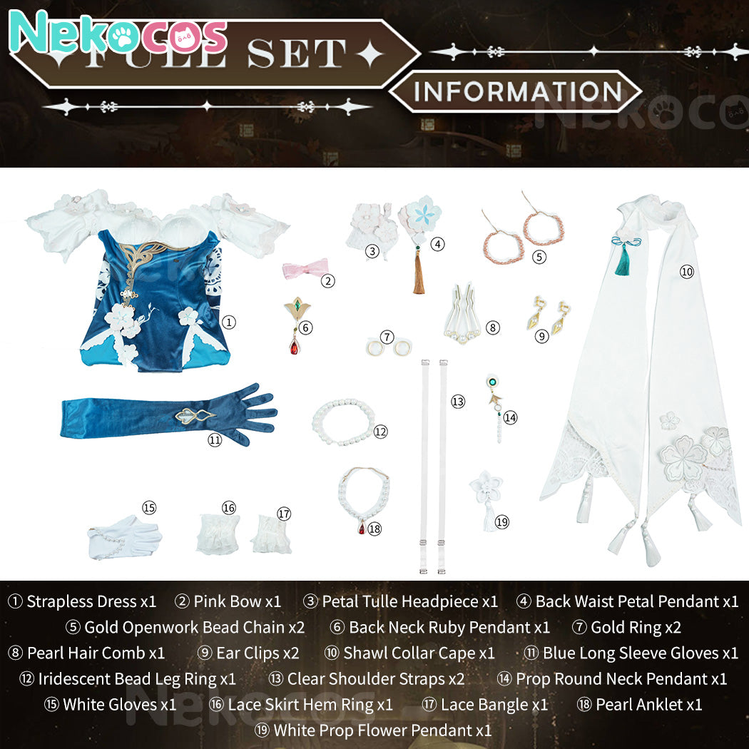【Nekocos】Game Honkai: Star Rail Cosplay Ruanmei Plumblossom Letter Cosplay Costume Premium Edition | Custom-Tailor