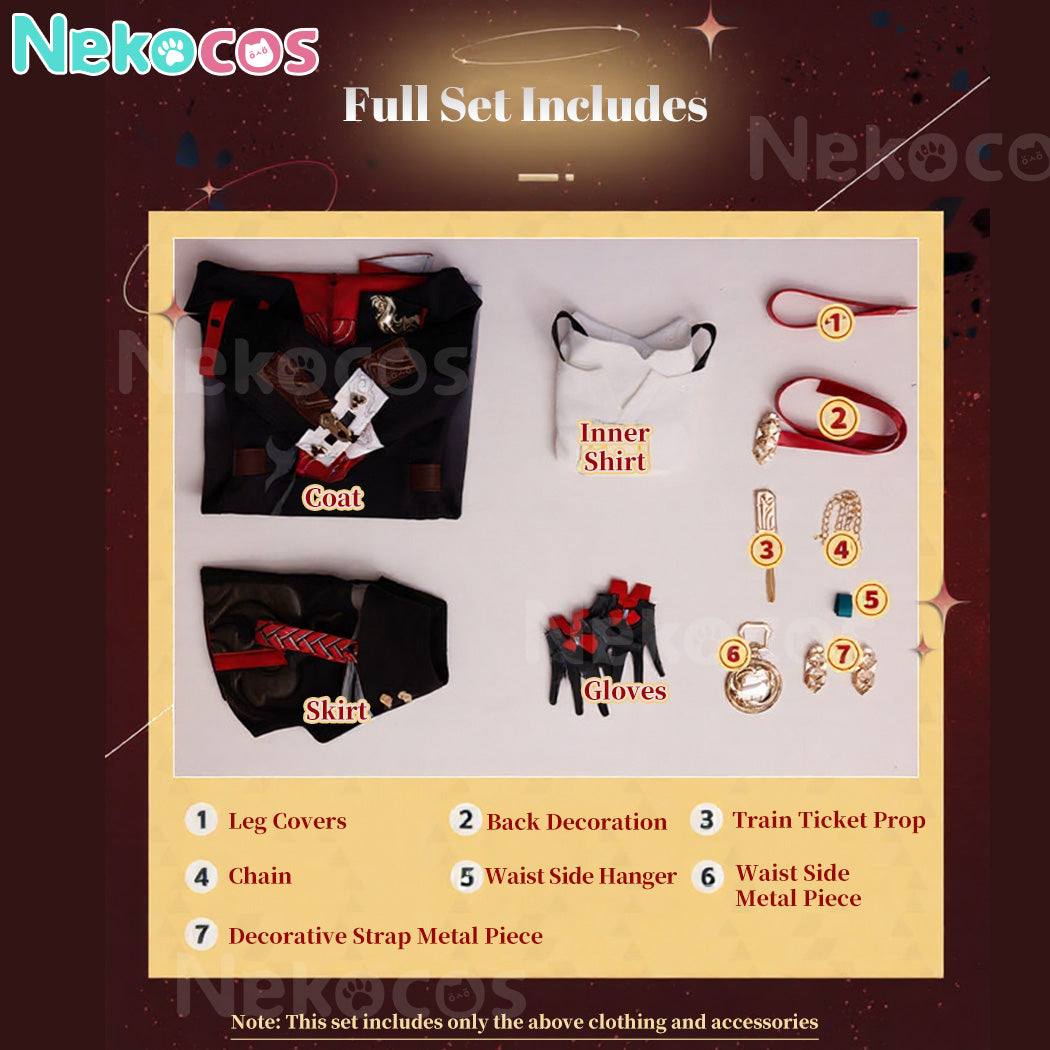 【Nekocos】Game Honkai: Star Rail Cosplay New Year style Stelle Cosplay Costume Premium Edition | Custom-Tailor