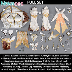 Genshin Impact Lumine Cosplay Costume - Premium Custom EditionCostume,Game,Genshin Impact
