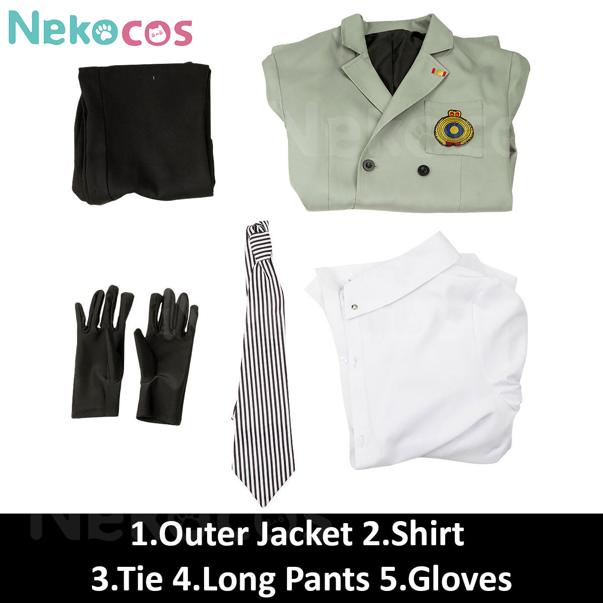 Goro Akechi Cosplay Costume - Premium Custom TailoringCostume,Game,Persona