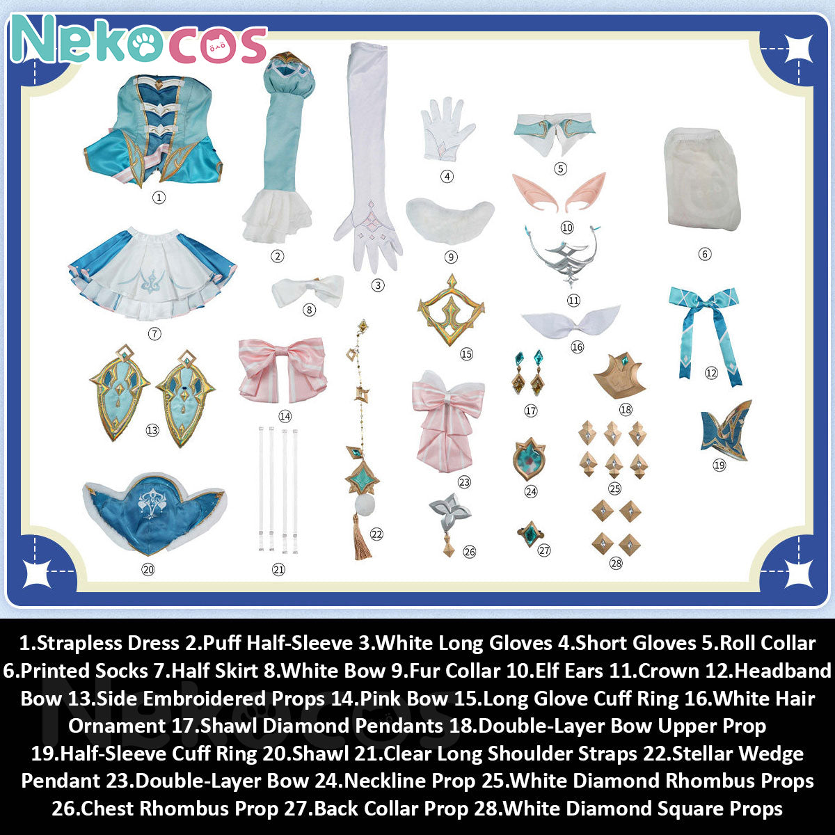 Genshin Impact Vesna Cosplay Costume - Premium Custom-TailorCostume,Game,Genshin Impact