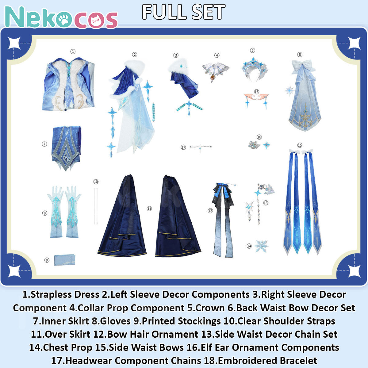Tsaritsa Anastasya Cosplay Costume - Premium EditionCostume,Game,Genshin Impact