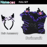 Kuromi Swimsuit Cosplay Costume | Custom-Tailored PerfectionAnime,Costume,Onegai My Melody