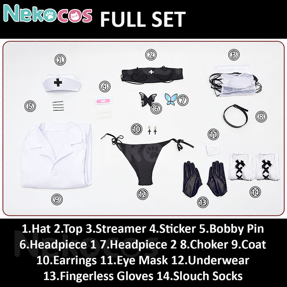 Ryuuge Kisaki Nurse Cosplay Costume